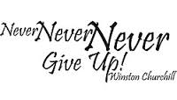Never give up